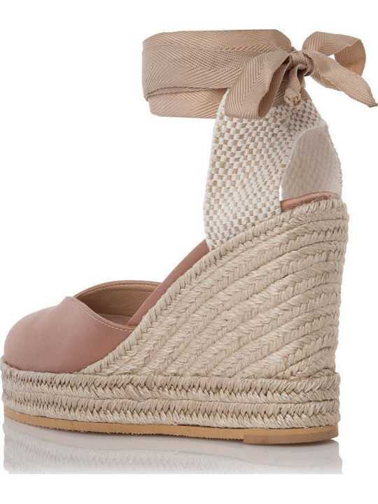 Women's Fabric Platform Espadrilles Pink