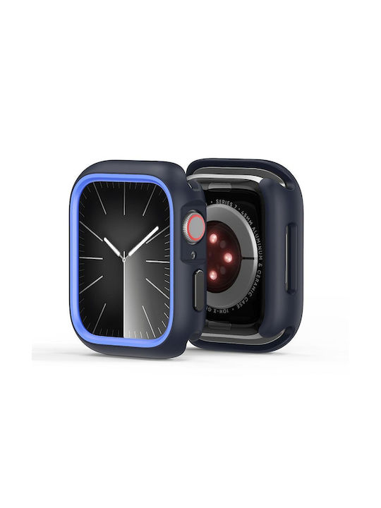 Dux Ducis Пластмасов Калъф в Син цвят за Apple Watch Series 7/8/9 41mm