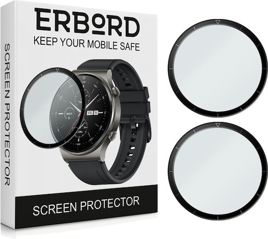 Erbord Full Face Tempered Glass for the Huawei Watch GT 2 Pro 1pcs