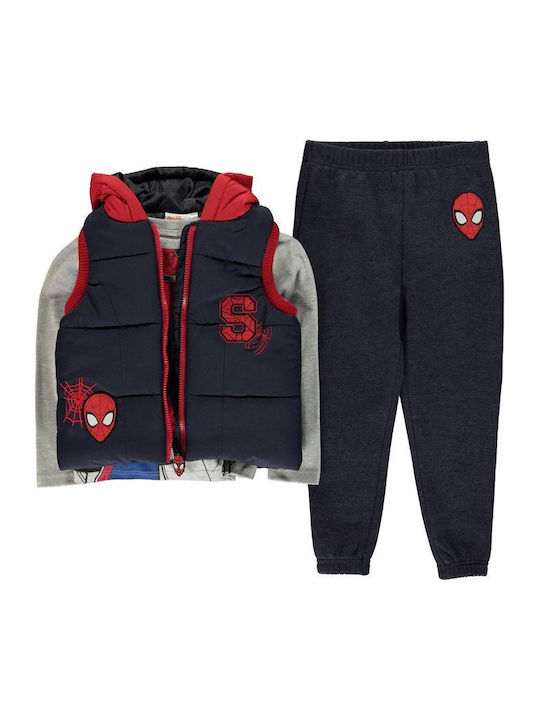 Детски Комплект анцуг Син/Червен - Син/Червен 3 Бройки