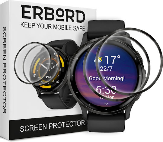 Erbord Закалено стъкло за цялото лице за Garmin Forerunner 965 1бр