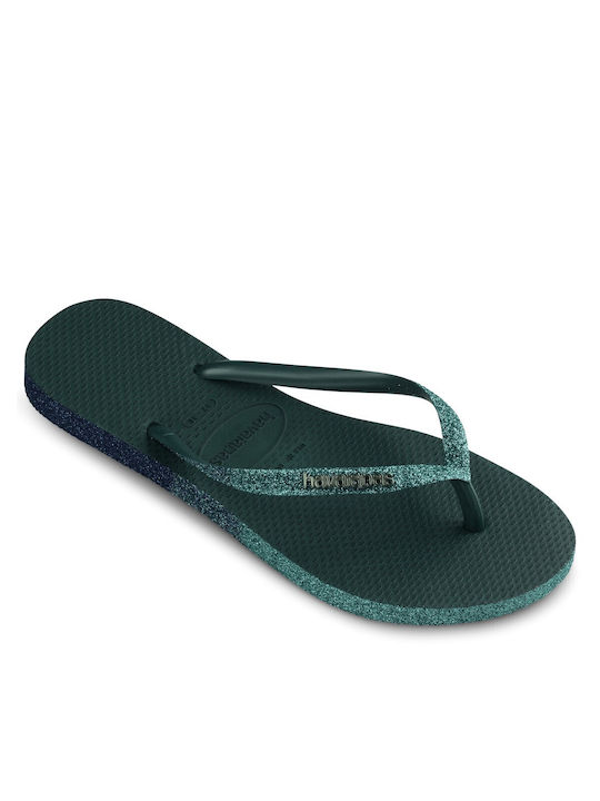 Havaianas Slim Sparkle Ii Σαγιονάρες σε Πράσινο Χρώμα