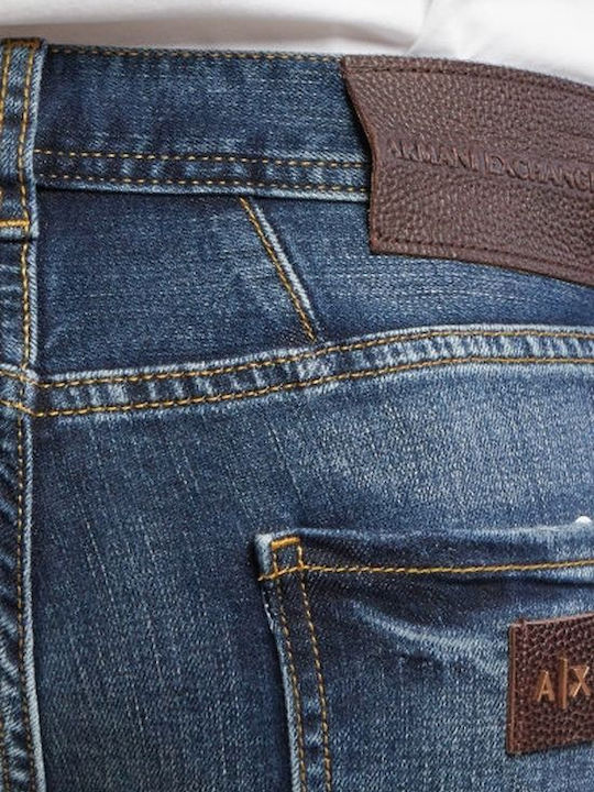 Мъжки Дънкови Панталони с Slim Прилепване Blue