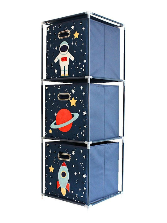Koopman Toy Storage System made of Plastic Blue 35x35x102cm 1pcs
