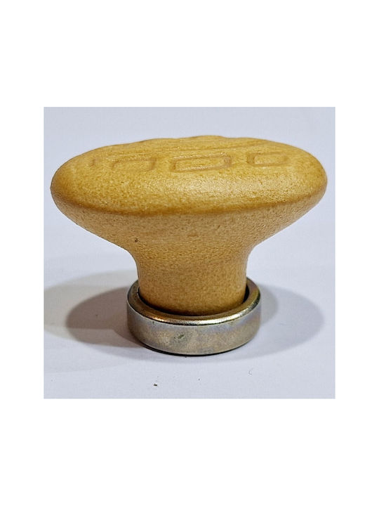 Premier Kids Knob Furniture made of Zamak & Porcelain & Metallic in Yellow Color 35mm (Center Distance 25mm) 11781-000-ARG1 1pcs