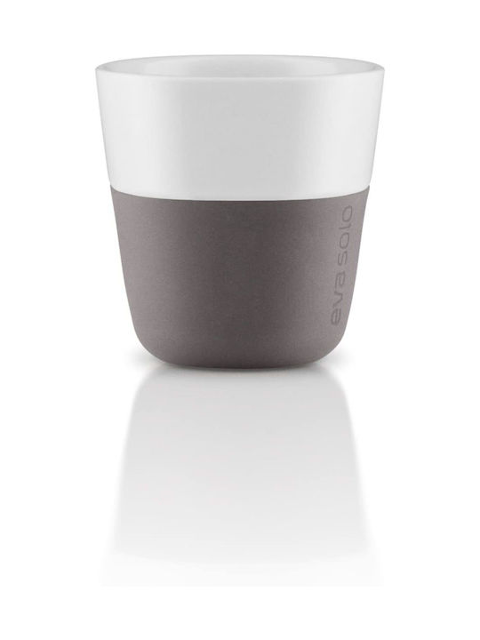 Eva Solo Porcelain Espresso Cup Set 80ml Gray 2pcs