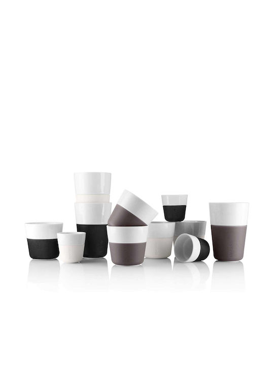 Eva Solo Σετ Φλιτζάνια Espresso από Πορσελάνη Μαύρα 80ml 2τμχ