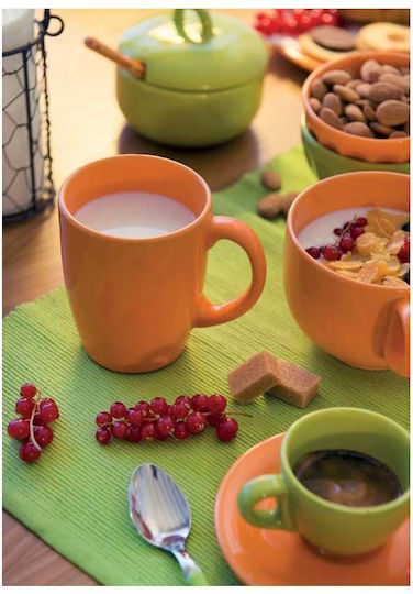 Excelsa Cană Espresso Ceramică Portocaliu 70ml