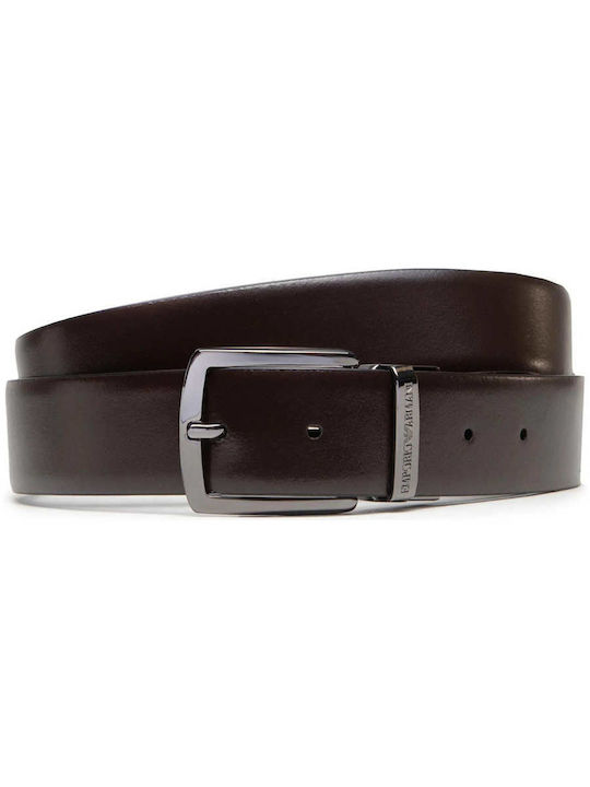 Emporio Armani Herren Gürtel Beidseitig Braun