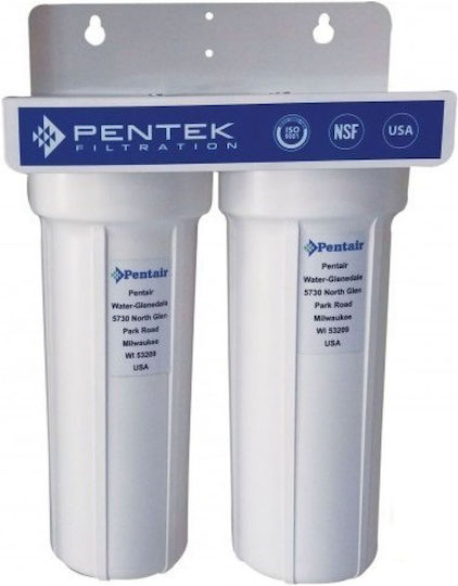 Pentair Duo Wasserfiltrationssystem Unter der Spüle / Zentrale Versorgung Durchmesser 1/4'' mit Wasserhahn & Ersatzfilter Matrikx PB1 0,5 μm, Matrikx CTO 5 μm Pentair Duo Wasserfiltrationssystem Unter der Spüle / Zentrale Versorgung Durchmesser 1/4'' mit Wasserhahn & Ersatzfilter Matrikx PB1 0,5 μm, Matrikx CTO 5 μm