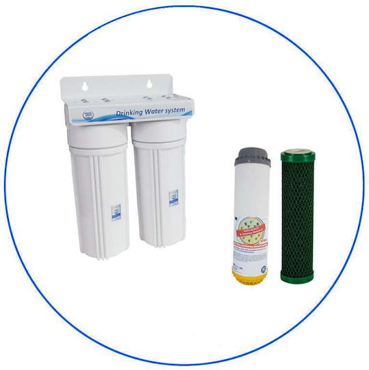 Aqua Pure Home Solution Gold Sistem de Filtrare a Apei Dublu Sub blat / Alimentare centrală cu Filtru de Schimb Aqua Pure Home Solution Gold Sistem de Filtrare a Apei Dublu Sub blat / Alimentare centrală cu Filtru de Schimb