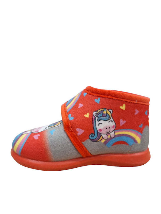 Kinderhausschuhe Stiefel Rot