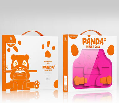 Dux Ducis Panda Umschlag Rückseite Stoßfest für Kinder Rosa Samsung Galaxy Tab A9