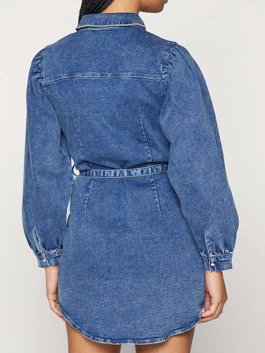 Only Mini Kleid Jeans Blau