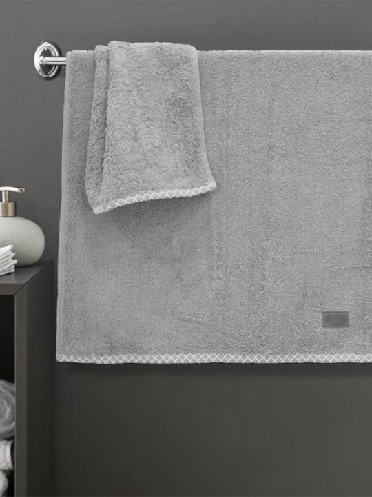 Lino Home Πετσέτα Προσώπου 50x90εκ. Grey