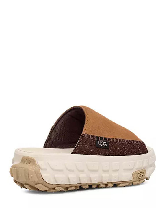 VENTURE DAZE SLIDES Women's Flat Sandals in Brown Color