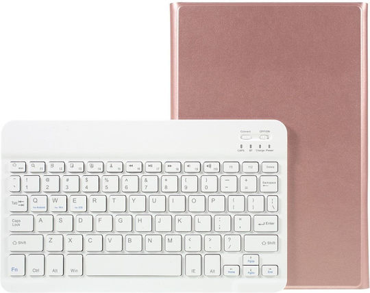 Flip Cover mit Tastatur Englisch US Rosa für Samsung Galaxy Tab S5e SM-T720