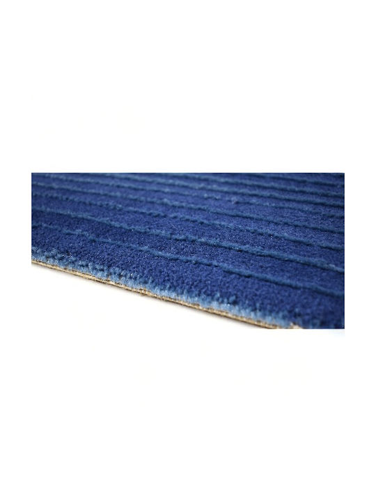 To megalo pazari Rug Rectangular Striped Blue