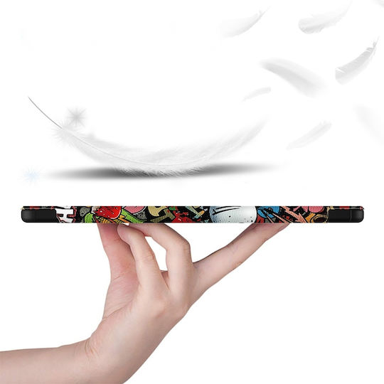 Graffiti Flip Cover Rezistentă Multicoloa (Xiaomi Redmi Pad SE)