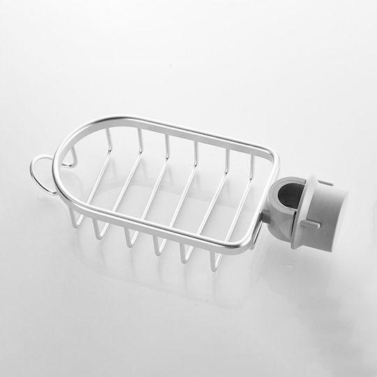 Sponge Holder Made of Gray Stainless Steel