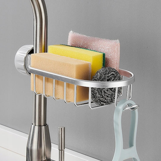 Sponge Holder Made of Gray Stainless Steel