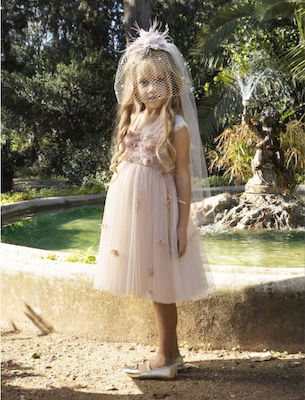 Baby Bloom Pink Lace Baptism Dress