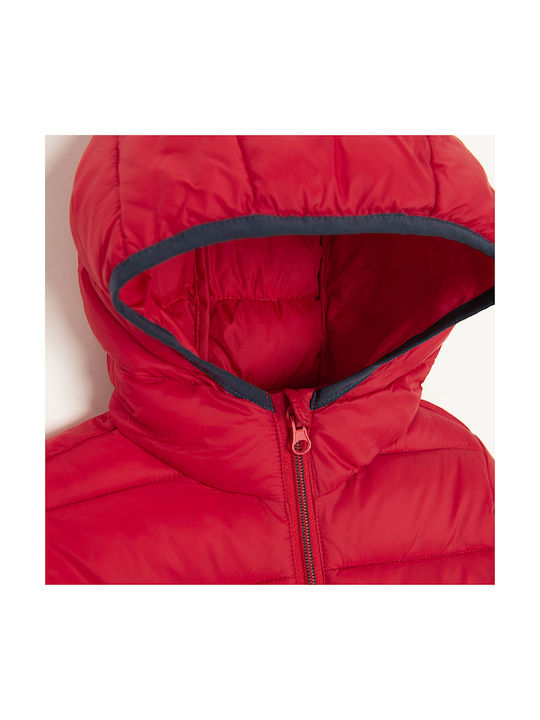 Cool Club Kids Casual Jacket with Hood Red