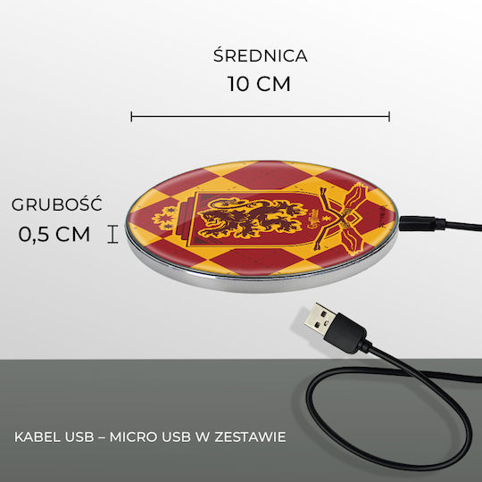 ERT Group Incarcator Wireless (Qi Pad) Multicolor (Harry Potter Gryffindor)