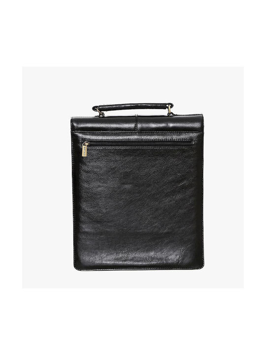 Bartuggi 83- Leather Men's Briefcase Black