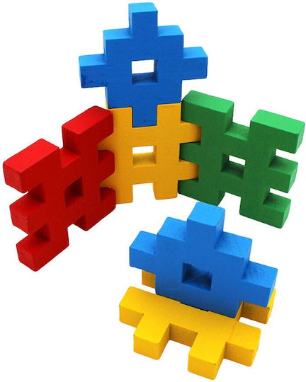 Wooden Building Blocks for 3+ Years 6 Pieces