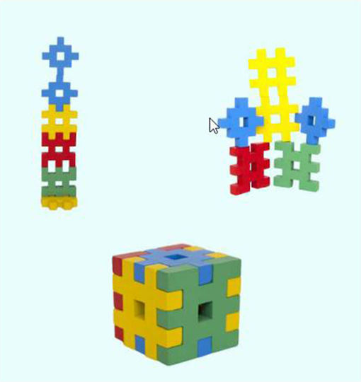 Wooden Building Blocks for 3+ Years 6 Pieces
