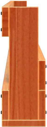 Suport pentru pantofi din Lemn Masiv L59xW8.5xH23.5cm