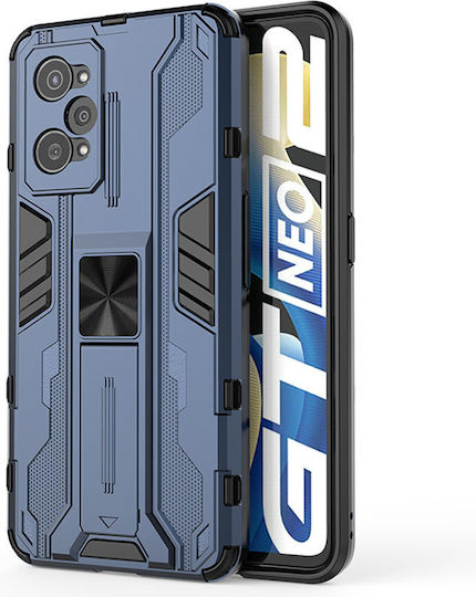 Erbord Umschlag Rückseite Metallisch Blau (Realme GT 2 5G)