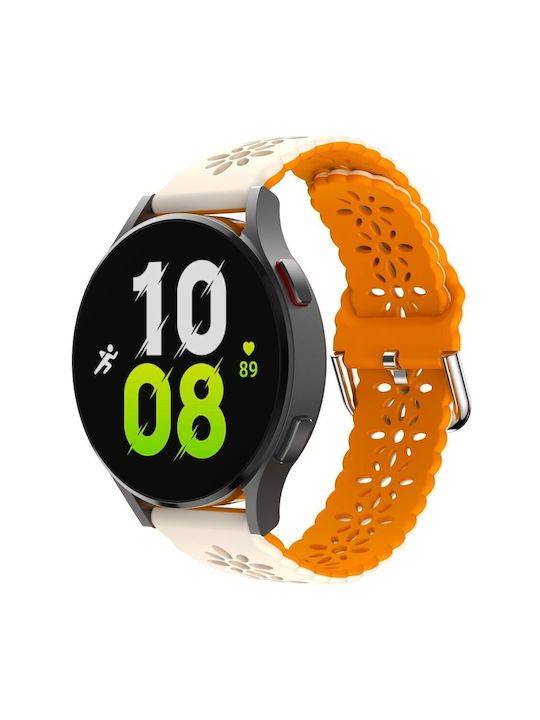 Curea Silicon Bej (Samsung Gear SportApple Watch 38/40/41mmVivomove HR)