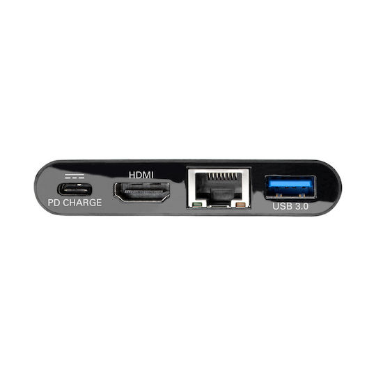 Eaton USB-C Docking Station with HDMI 4K PD Ethernet Black (U444-06N-H4GUBC)
