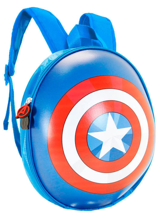 Avengers Σχολική Τσάντα Πλάτης Δημοτικού Μπλε