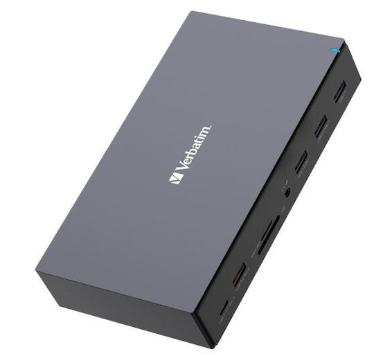 Verbatim CDS-17 USB-C Docking Station με HDMI/DisplayPort 4K PD Ethernet Μαύρο
