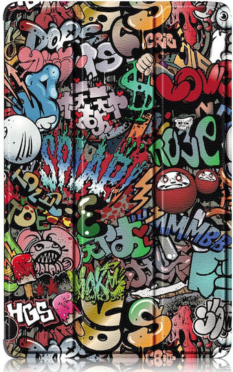 Graffiti Flip Cover Durabilă Multicoloră (Huawei MatePad SE 10.4 2022)