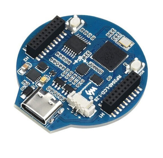 Waveshare Rp2040 Board With 1.28" Round Lcd