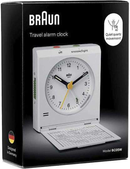 Braun Επιτραπέζιο Ρολόι με Ξυπνητήρι Καφέ 67705