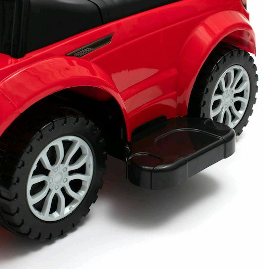 BabyMix Mașină Ride On Cu Mâner Pentru Părinți Pentru 12+ Luni Roșie