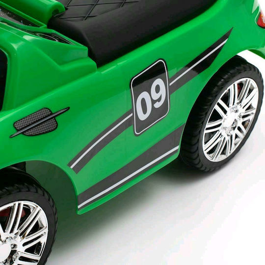 BabyMix Racer Up Mașină Ride On Cu Mâner Pentru Părinți Pentru 12+ Luni Albă