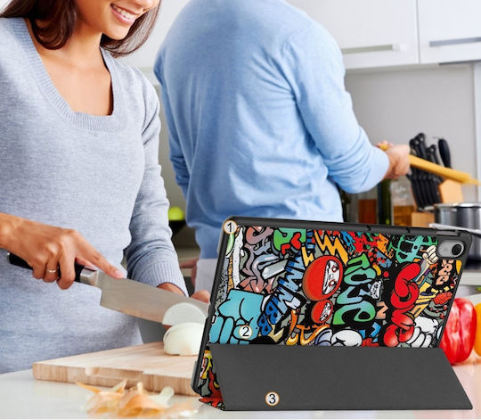 Graffiti Flip Cover Ανθεκτική Πολύχρωμη (Huawei MatePad 11.5)