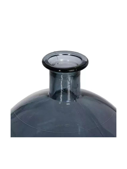 Ixia Regal Διακοσμητικό Βάζο Γυάλινο Μπλε Φ20xΥ25cm