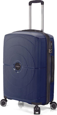 Benzi Cabin Travel Suitcase Blue with 4 Wheels