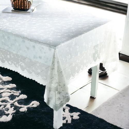 Linea Home Romance с Дантела Бяла Покривка за Маса 140x180 см