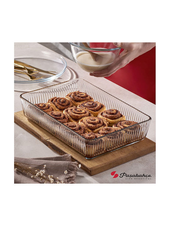 Espiel Borcam Glass Rectangular Heat-Resistant Cookware 3000ml