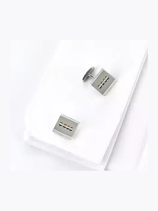Boss Cufflinks in Silver Color