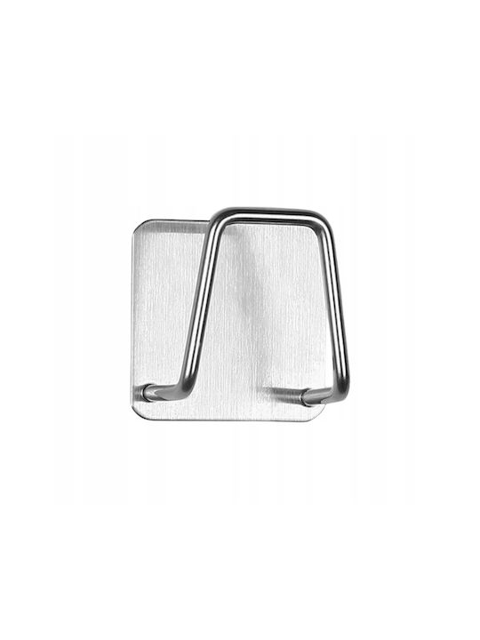 Кука Баня Единично с винтове ​5x5см Inox Сив