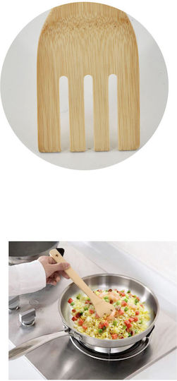 Tpster Spatulă de servire Cu găuri din lemn 30cm